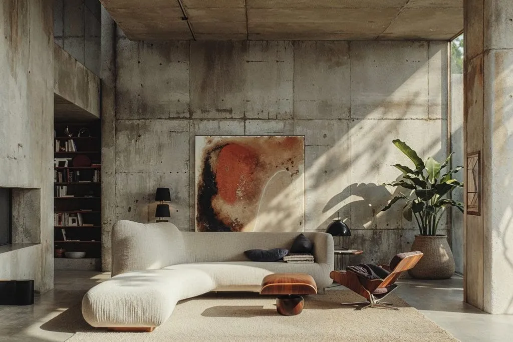 Brutalist interior